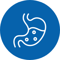 Icon of a stomach filled with gastric acid